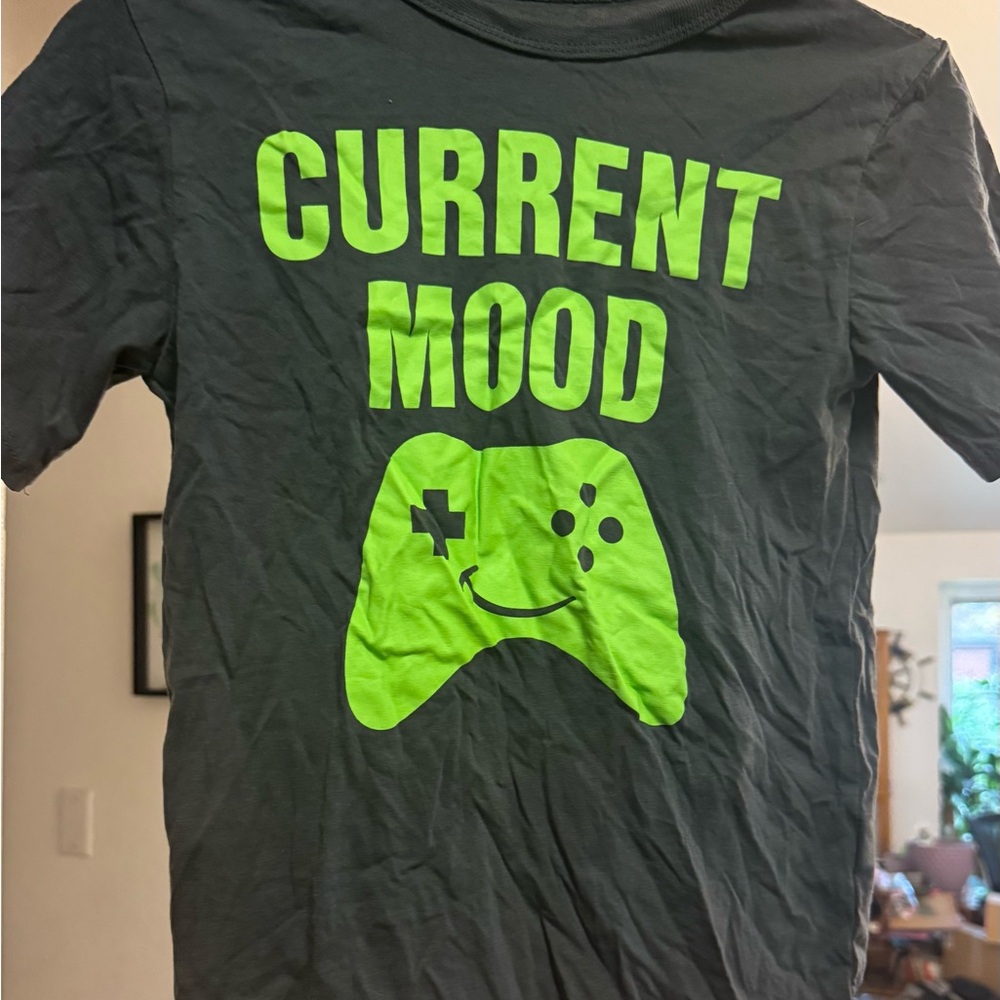 The Children's Place Black and Neon Green Gamer Tee